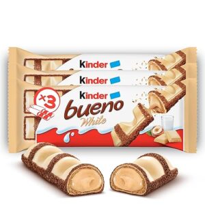 Kinder Bueno White - 6 Snack al Cioccolato Bianco e Nocciola