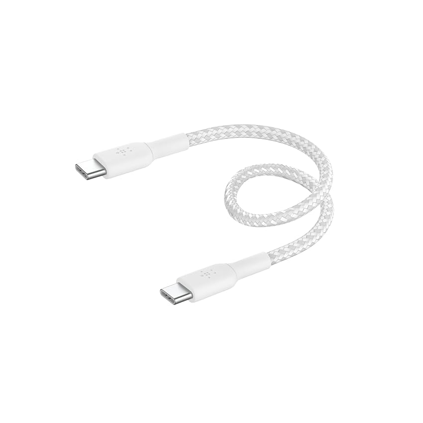Belkin BoostCharge Cavo intrecciato da USB-C a USB-C da 0.15 metro per iPhone 15