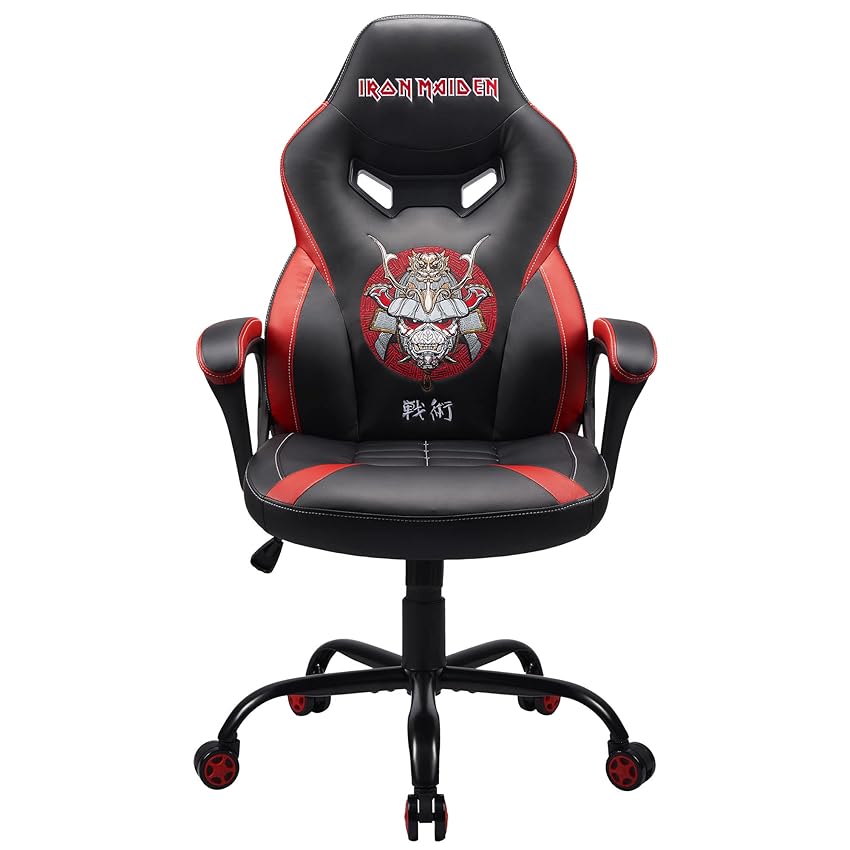 SUBSONIC Iron Maiden - Sedia da gaming/Poltrona da ufficio ergonomica dimensione S/M