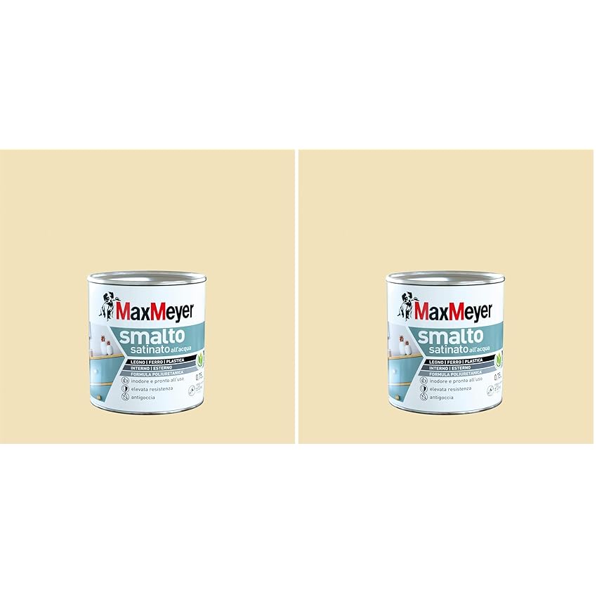 Maxmeyer Smalto All'Acqua Poliuretanico Satinato Bianco Panna 0