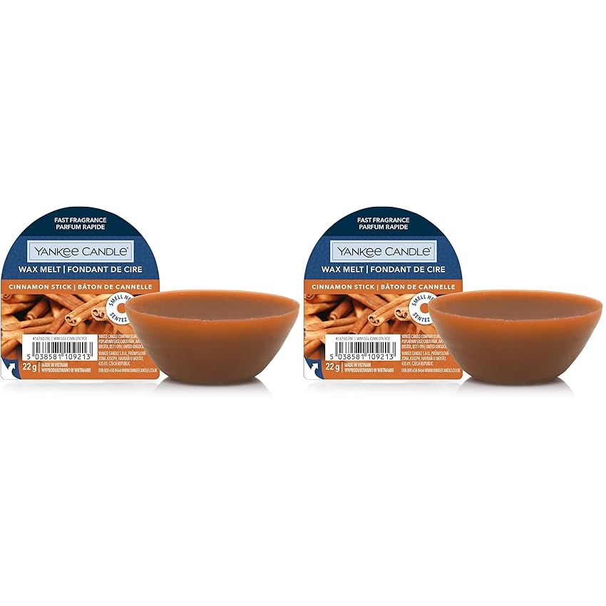 Yankee Candle cialde Wax Melt | Cinnamom Stick | Durata della fragranza: fino a 8