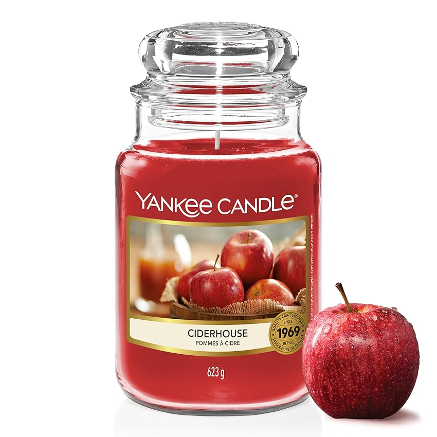 Yankee Candle Scented Candle | Candela in giara grande della Mele Da Sidro | Candele Yankee Candle Scented Candle | Candela in giara grande della Mele Da Sidro | Candele