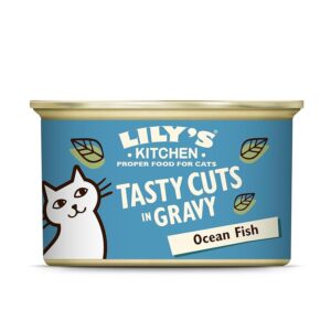 Lily's Kitchen Gustosi bocconcini in salsa preparati con ingredienti naturali con pesce bianco