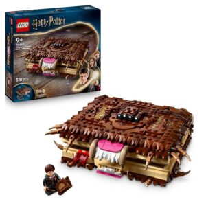 LEGO Harry Potter Il Libro Mostro dei Mostri Azzannante - Giocattolo Interattivo con Motore Pull