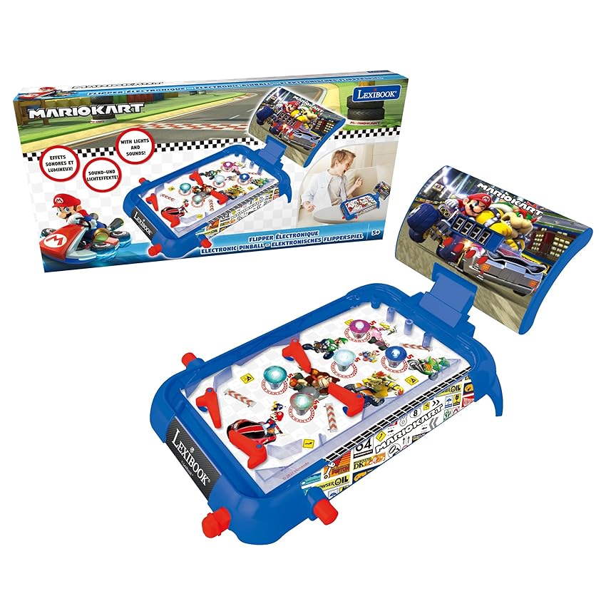 Lexibook Nintendo Mario Kart Flipper elettronico da Tavolo Lexibook Nintendo Mario Kart Flipper elettronico da Tavolo