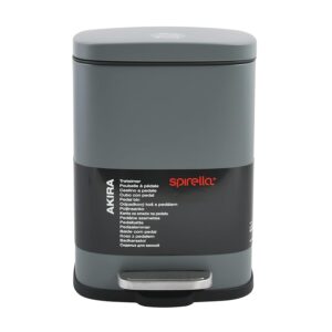 Spirella - Cestino per Bagno a Pedale Modello Akira - Acciaio Inossidabile di Alta Qualità