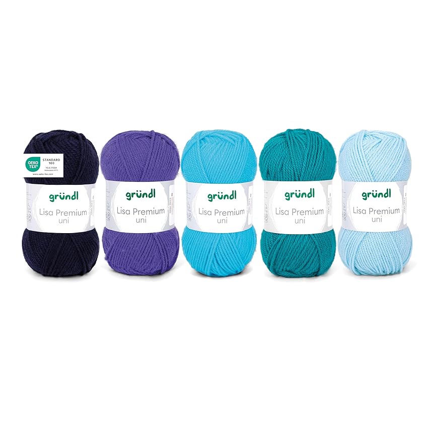 Gründl Lana Lisa Premium tinta unita – Filato per lavorare a maglia – Filato per uncinetto