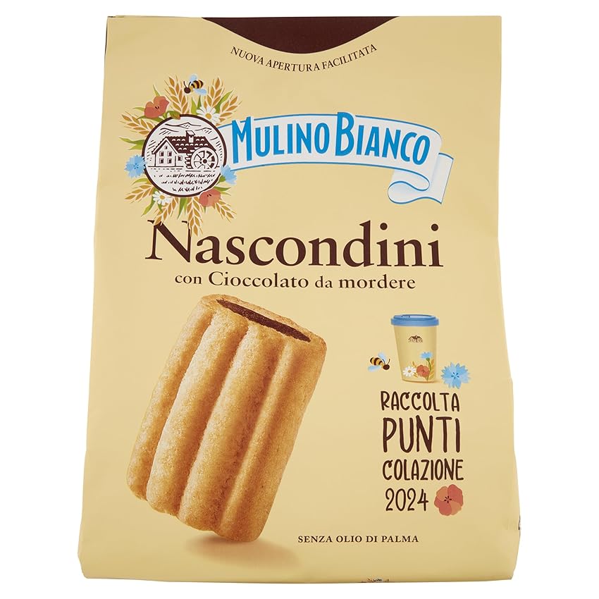 Mulino Bianco Biscotti Frollini Nascondini con Cioccolato Mulino Bianco Biscotti Frollini Nascondini con Cioccolato