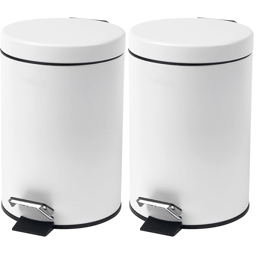 Beldray LA038098WHT Pattumiera rotonda con coperchio a chiusura ammortizzata Beldray LA038098WHT Pattumiera rotonda con coperchio a chiusura ammortizzata