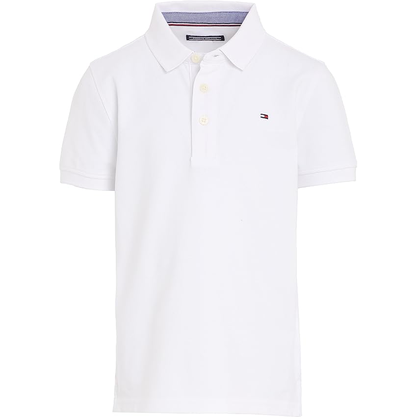 Tommy Hilfiger Bambino Maglietta Polo Maniche Corte in Cotone Bio Tommy Hilfiger Bambino Maglietta Polo Maniche Corte in Cotone Bio