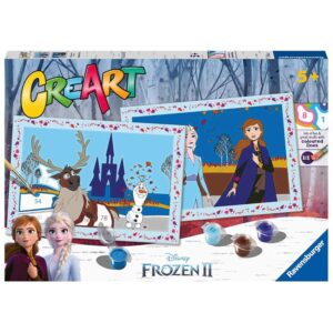Ravensburger - Creart Junior Pack 2: Frozen II | Dipingere con I Numeri Bambini 32x22cm