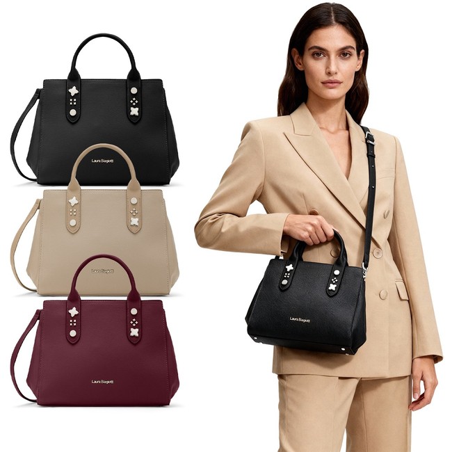 Borsa a mano donna LAURA BIAGIOTTI mod. SARABY 1 pelle PU tracolla fashion