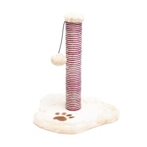 Aqpet Palo Tiragraffi per Gatti Albero Gioco Gatti con Pallina 39 cm Colore Beige