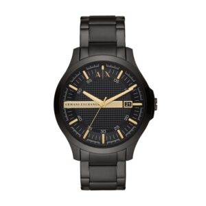 Orologio Uomo ARMANI EXCHANGE HAMPTON AX2413 Bracciale Acciaio Nero