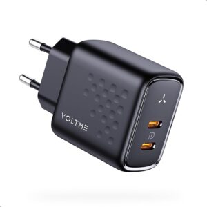 VOLTME Caricatore USB C Doppio Porta 45W Nero