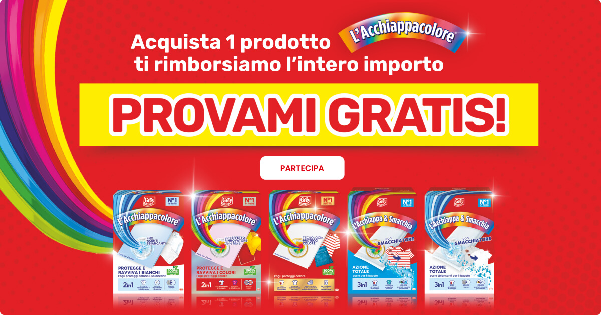 100% Cashback L'Acchiappacolore