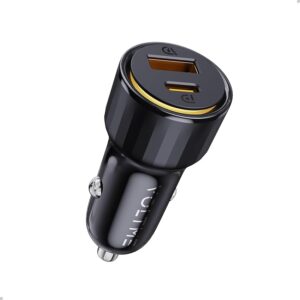 VOLTME USB C Accendisigari 48W 2 in 1 Nero