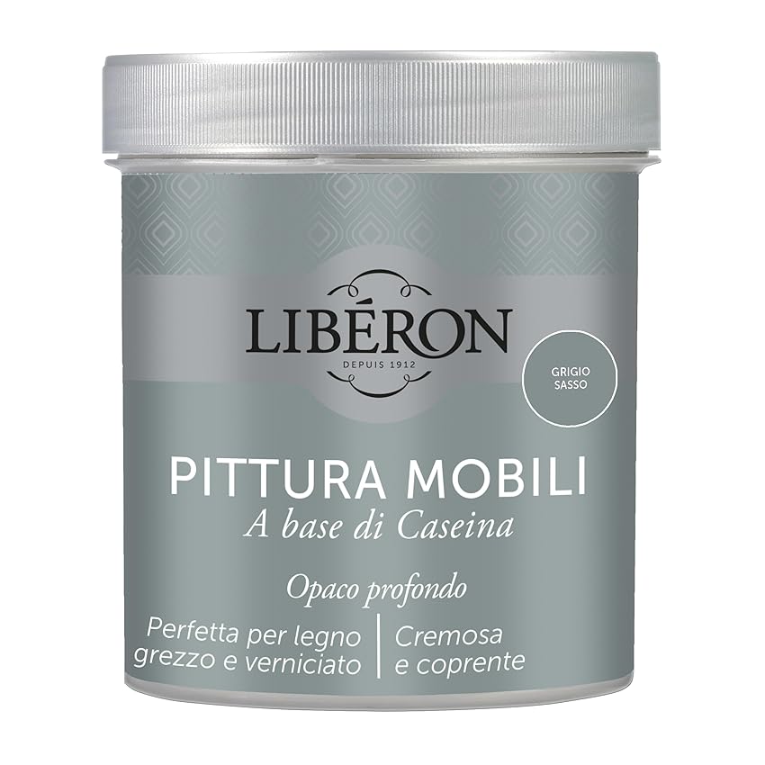 Libéron Pittura Mobili a base di Caseina Grigio Sasso 0.5 L