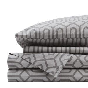 Comfort Spaces Set di lenzuola in 100% cotone traspirante