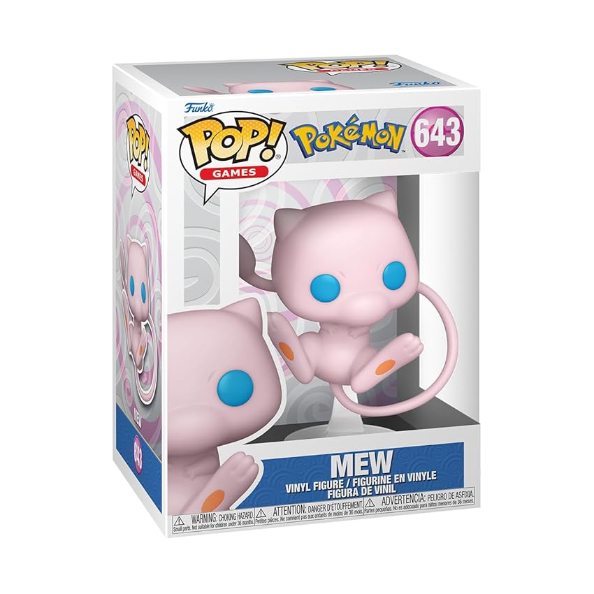 Funko POP! Games: Pokemon - Mew - Figura in Vinile da Collezione Funko POP! Games: Pokemon - Mew - Figura in Vinile da Collezione