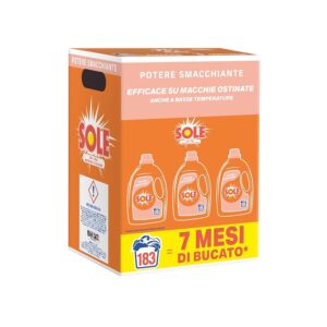 Sole Detersivo Lavatrice Potere Smacchiante 183 Lavaggi
