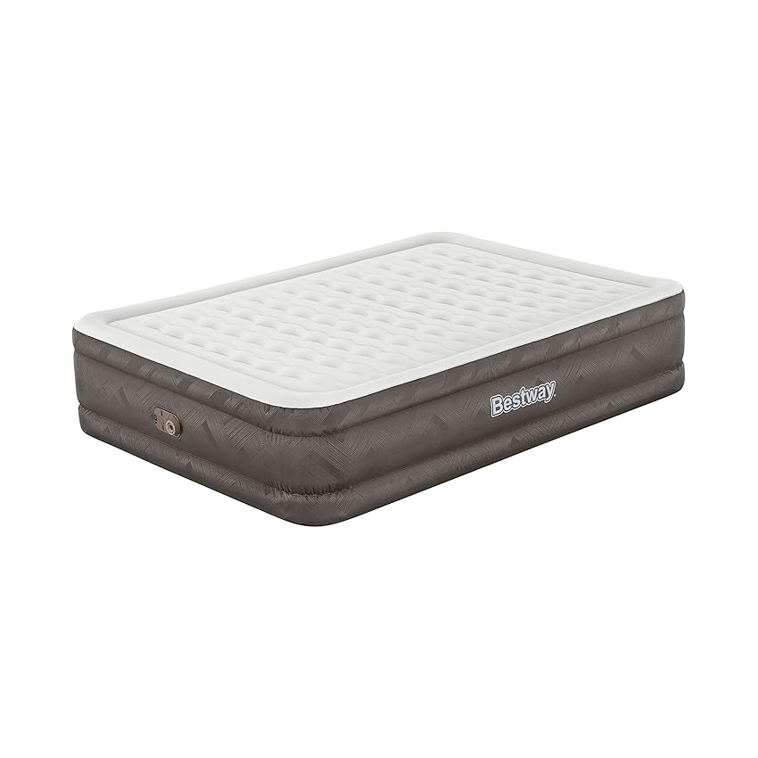 Bestway 80" x 60" x 18"/2.03m x 1.52m x 46 cm Fortech Air Mattress Queen Built