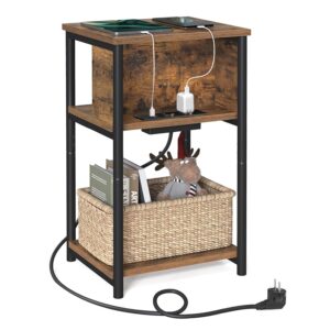 VASAGLE Tavolini con Multipresa