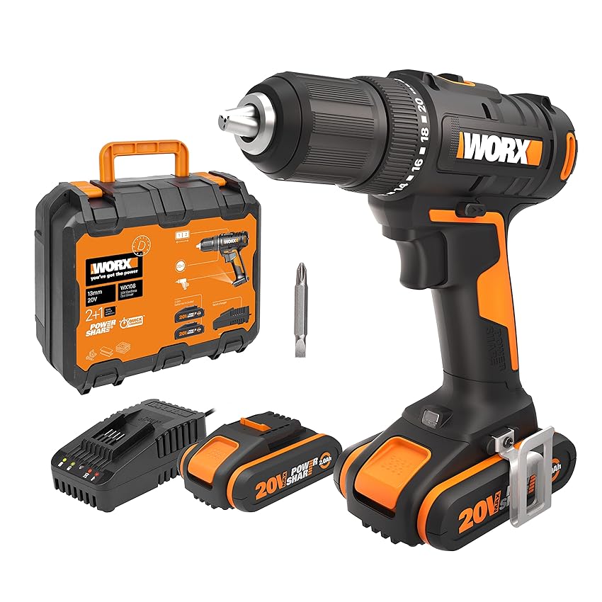 WORX WX108 - Trapano avvitatore a batteria da 20 V WORX WX108 - Trapano avvitatore a batteria da 20 V