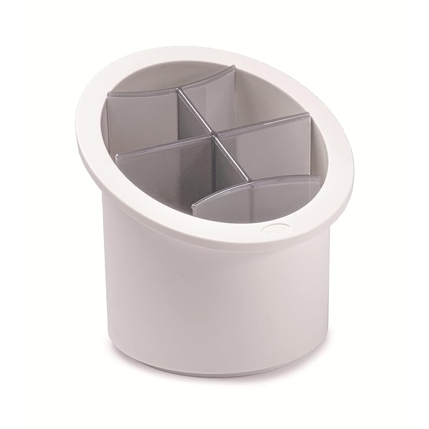 Snips Scolaposate con Separatori | Portaposate | Colore Bianco Grigio | Griglia Removibile