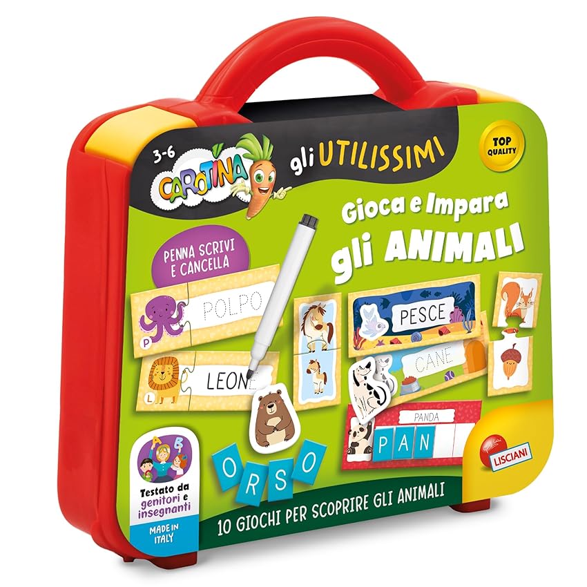 Lisciani Giochi CAROTINA Gli UTILISSIMI Valigetta Gioca E IMPARA Animali Lisciani Giochi CAROTINA Gli UTILISSIMI Valigetta Gioca E IMPARA Animali
