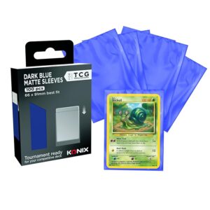 Konix bustine protettive Dark Blue Matte Sleeves 66 x 91 mm – competizione – 100 pezzi