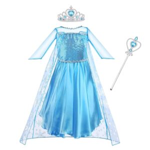 Vicloon Elsa Costume Ragazze Principessa