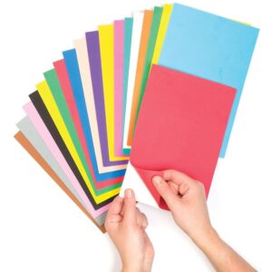 Baker Ross Fogli colorati in gommapiuma autoadesivi