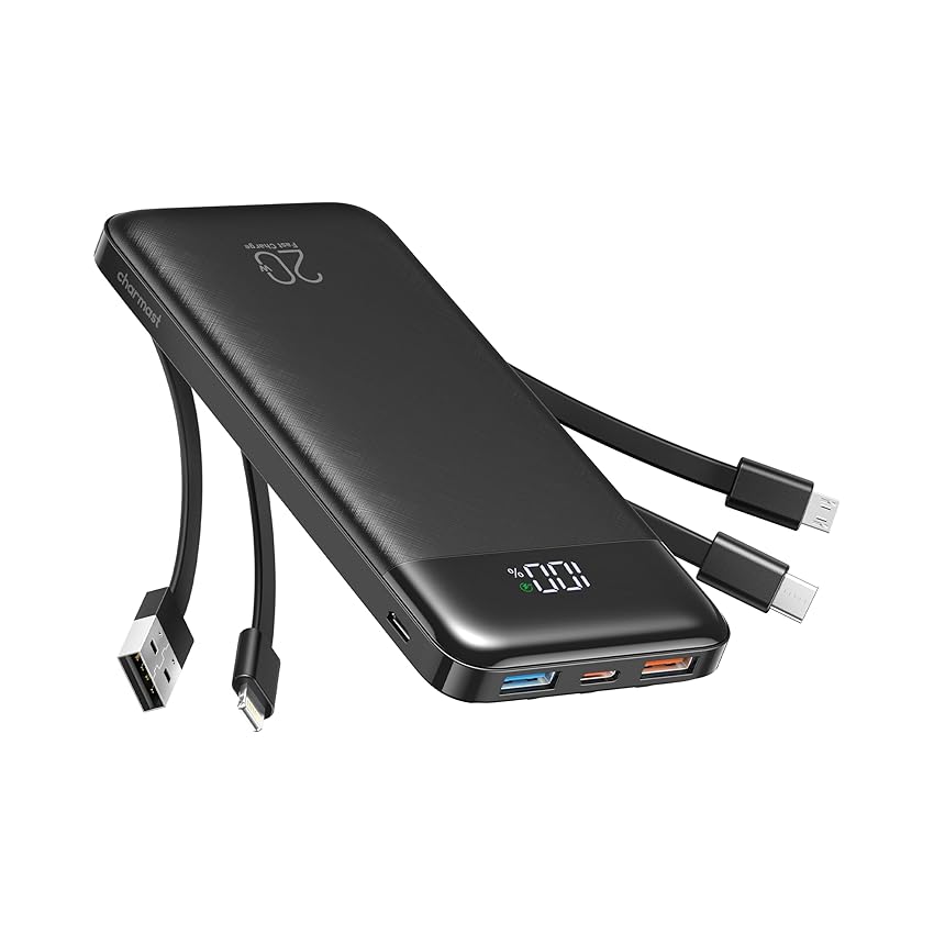 Charmast Power Bank con Cavi Integrati