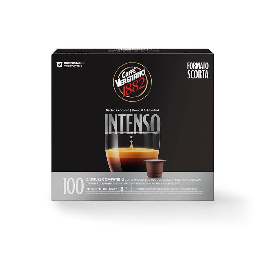 Caffè Vergnano 1882 Èspresso Capsule Caffè Compatibili Nespresso Compostabili
