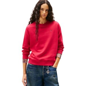 Tommy Jeans Donna Pullover Crew Neck Scollo Rotondo