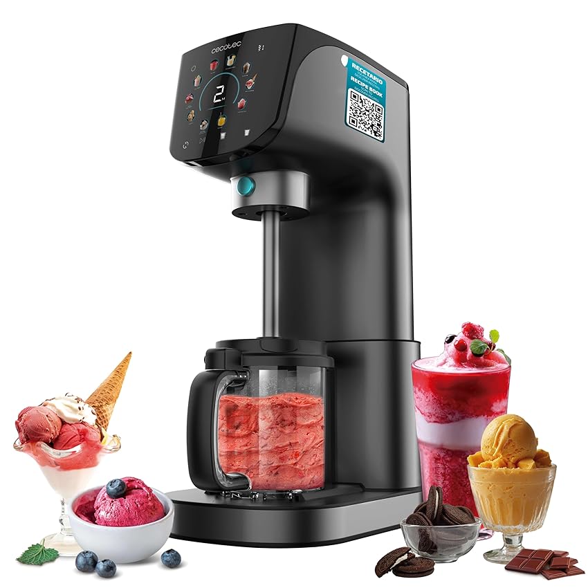 Cecotec Gelatiera - Macchina per Gelato e Dessert Congelati Gelatec 2100. 500W. 11