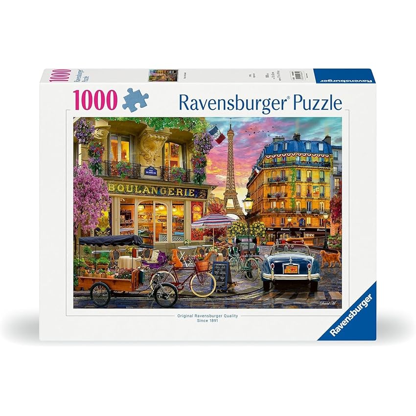 Ravensburger - Puzzle 1000 Pezzi Parigi | Puzzle Adulti E Famiglie | Dimensione Di