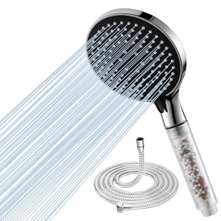 Ibergrif Set Doccia Filtrata 125mm + Tubo 150cm