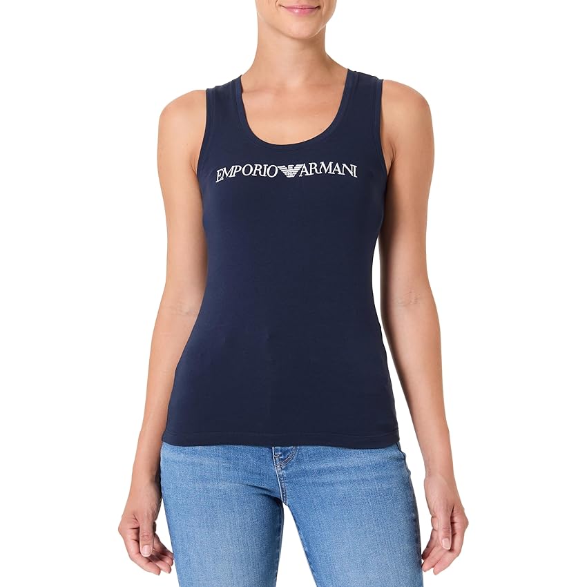 Emporio Armani Canotta Intimo Donna Everyday Cotone Blu L