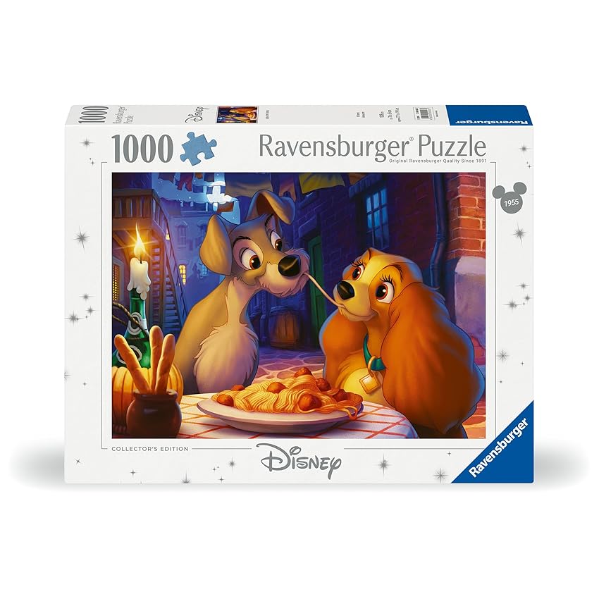 Ravensburger - Puzzle 1000 Pezzi Disney Lilli E Il Vagabondo | Puzzle Disney 1000