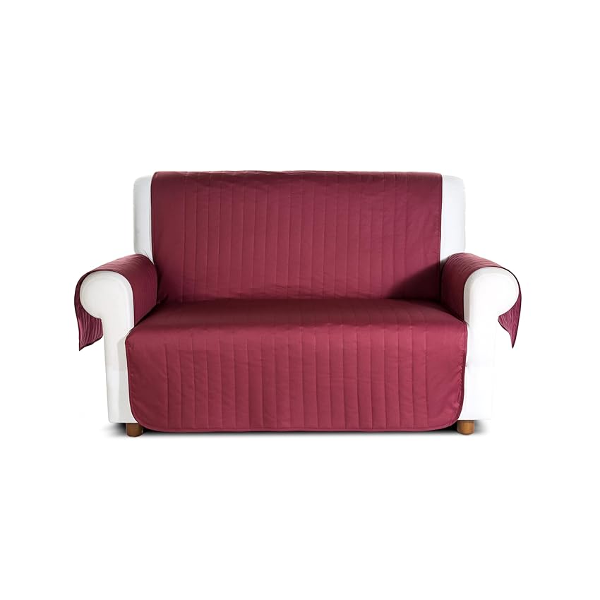 Caleffi - Copridivano 2 Posti con Braccioli - Telo Imbottito Trapuntato in Microfibra Caleffi - Copridivano 2 Posti con Braccioli - Telo Imbottito Trapuntato in Microfibra