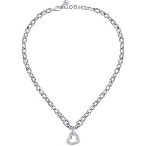 Collana Donna MORELLATO INCONTRI SAUQ05 Acciaio Inossidabile Cuore Swarovski