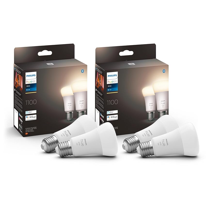 Philips Hue White 4 Lampadine Smart LED