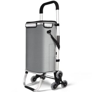 VOUNOT® Carrello Spesa Pieghevole in Alluminio