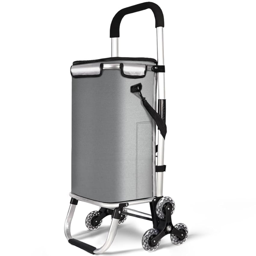 VOUNOT® Carrello Spesa Pieghevole in Alluminio
