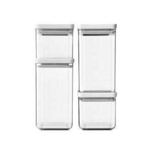 Brabantia Tasty+ Set 4 Stackable Square Canister