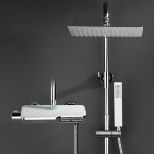 Görbach Kit Doccia con Termostatico in Acciaio INOX 304