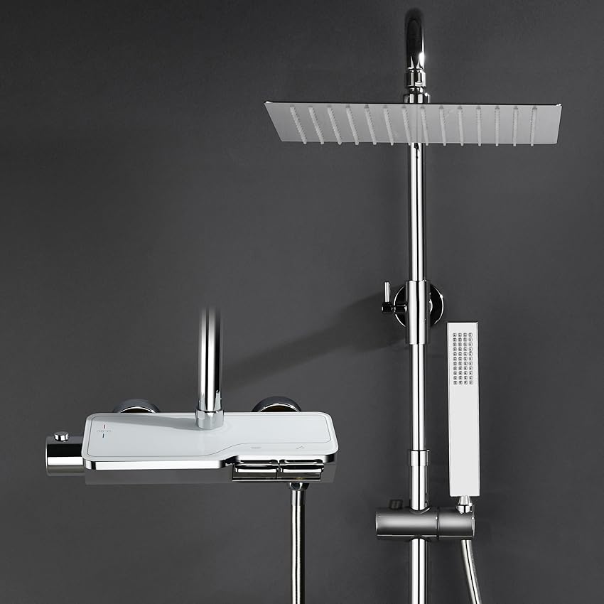 Görbach Kit Doccia con Termostatico in Acciaio INOX 304 Görbach Kit Doccia con Termostatico in Acciaio INOX 304