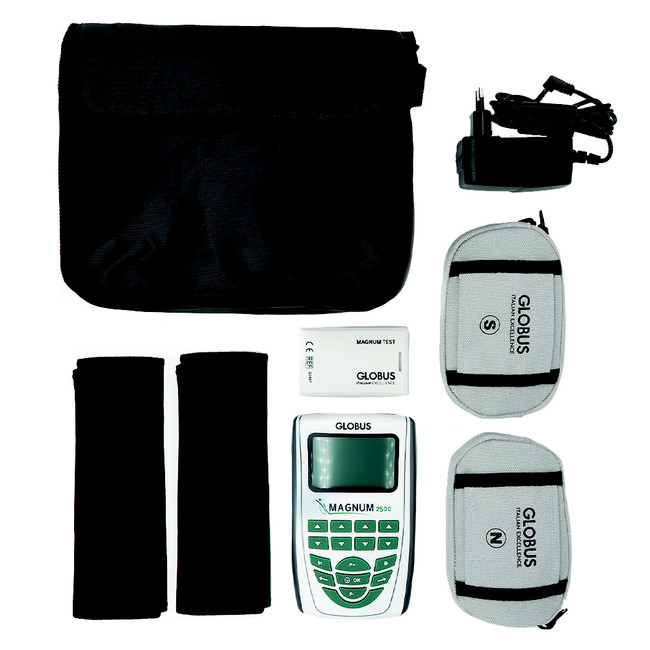 Globus Apparecchio Magnetoterapia Magnum 2500 LF solenoidi pocket Pro Bianco